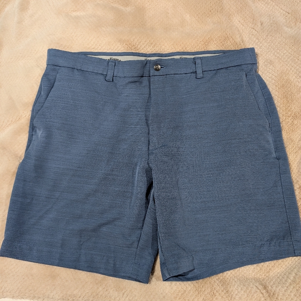 Callaway Men's Slate Blue Flat Front Shorts